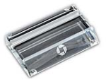 Business Card Holder-Clear crystal etched