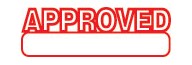 Self-Inking Stock Stamp - APPROVED